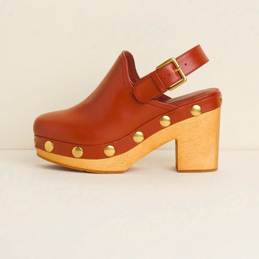 NIB Charlotte Stone Hari Clogs in Sienna